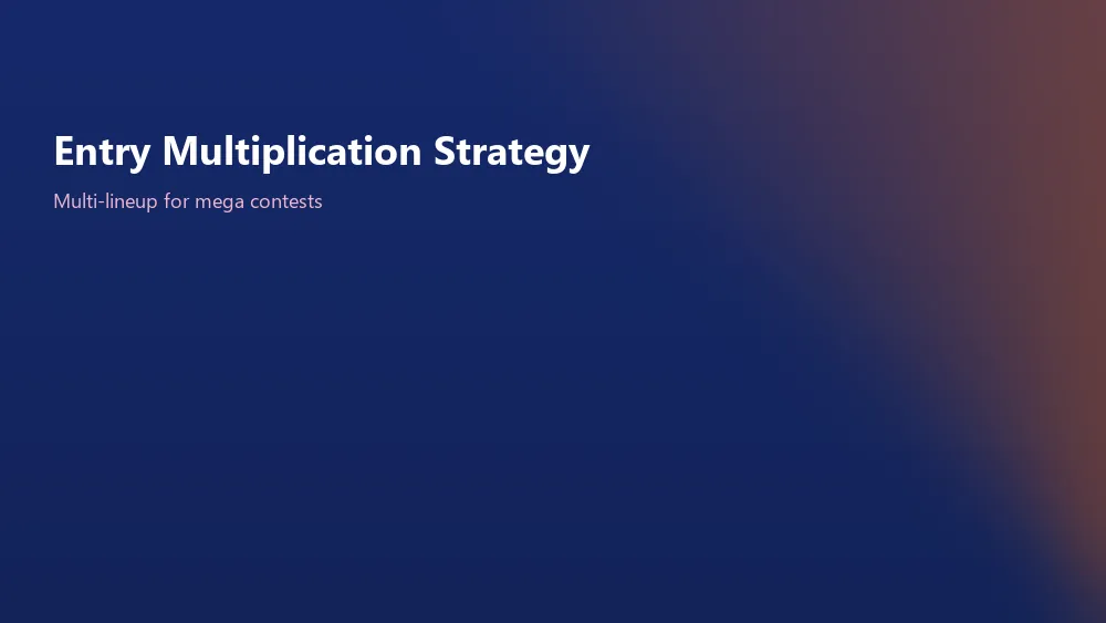 Multi-lineup entry strategy on MyTeam11 mega contests