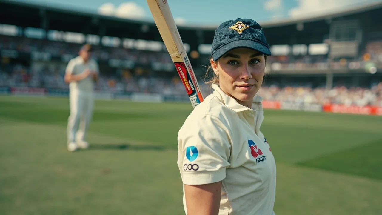 Wide establishing view of the Rose Bowl in Southampton under floodlights, the pitch in soft focus and a partly filled stand as the Hundred Women's Competition 2026 enters Match 13