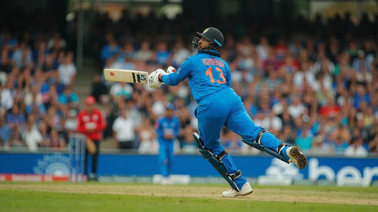 Medium tactical frame of the India bowling group setting a field and discussing matchups at the Harare Sports Club during the third T20I between India and Zimbabwe, with the slip cordon and catching positions visible behind the batter.
