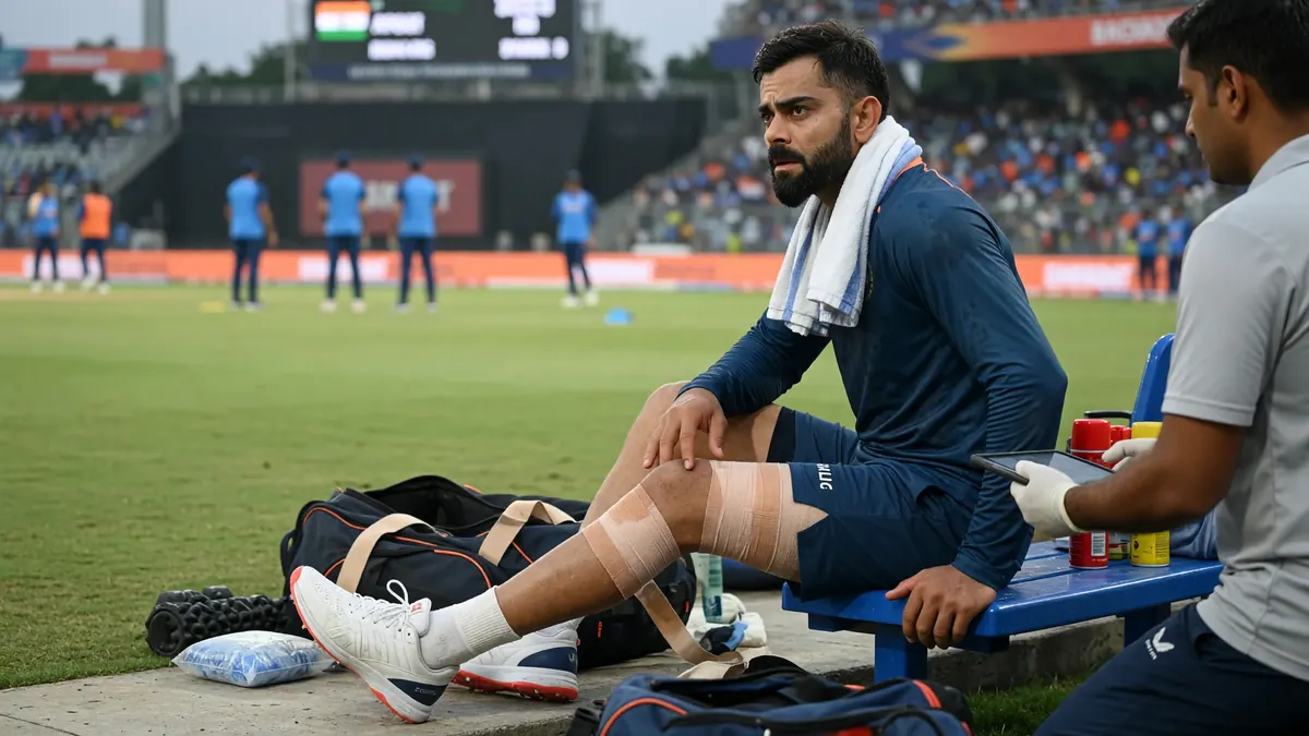 Cricket batter in blue kit driving through the off side during a day match, bat face open, with blurred outfield behind